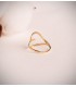 Bague cœur Kiss Me or jaune 750