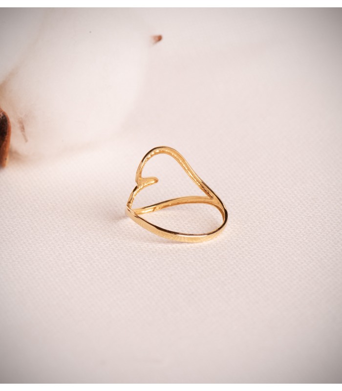 anillo de moda con corazon