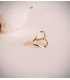 anillo de moda con corazon