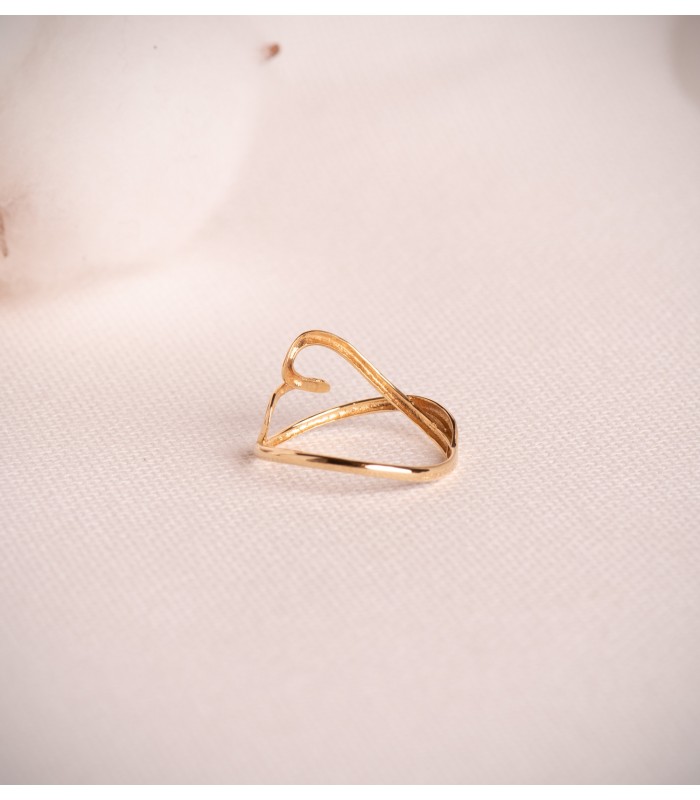 Bague cœur Addicted or jaune 750