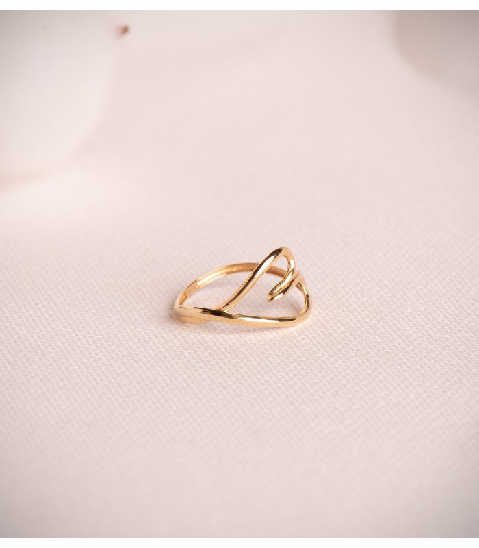 anillo de oro barato corazon