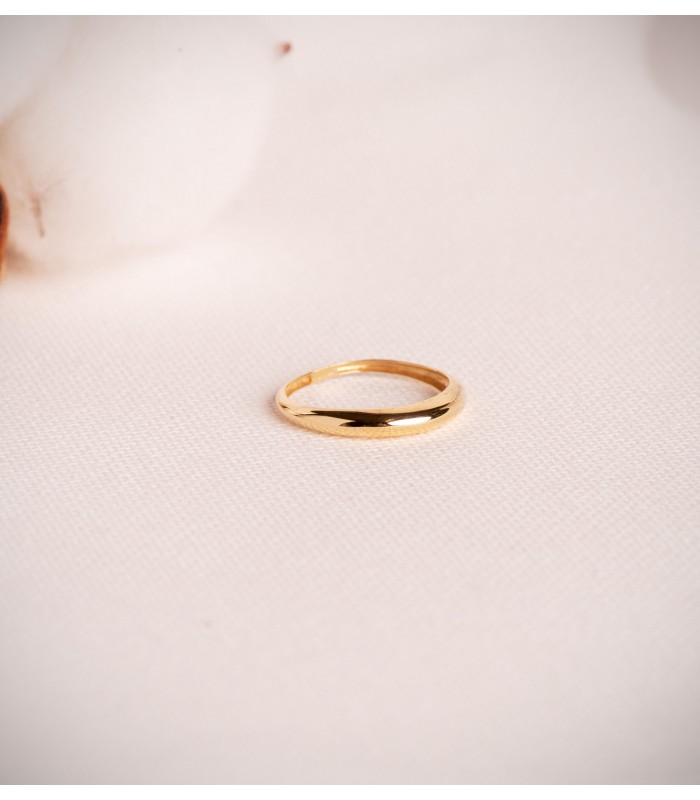 Ring mit Wölbung und polierter Oberfläche 3 mm - Damenring Modell Florida