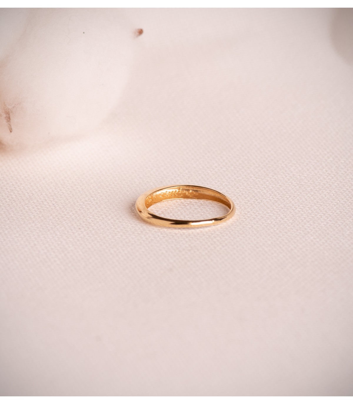 Ring mit Wölbung und polierter Oberfläche 3 mm - Damenring Modell Florida