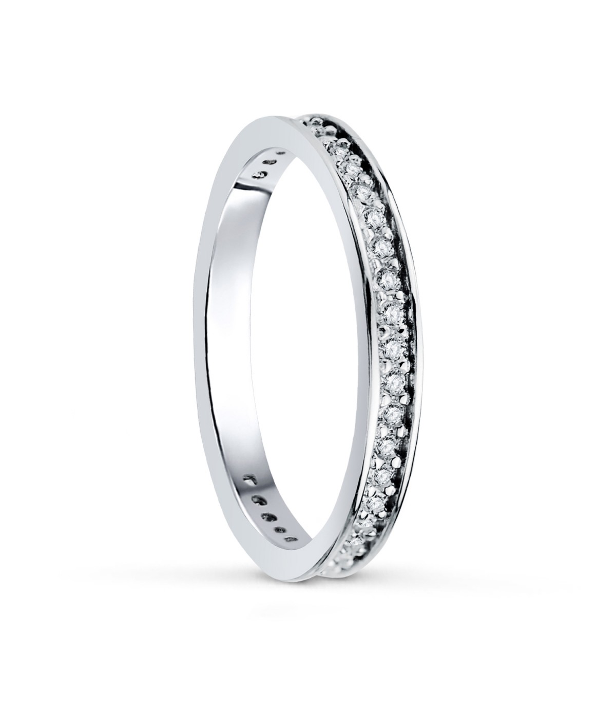 Alliance Stefano 2,5mm Or blanc 18K