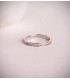 Alianza Stefano 2,5 mm 18 Ktes | anillos de boda media alianzas mujer con piedras carril