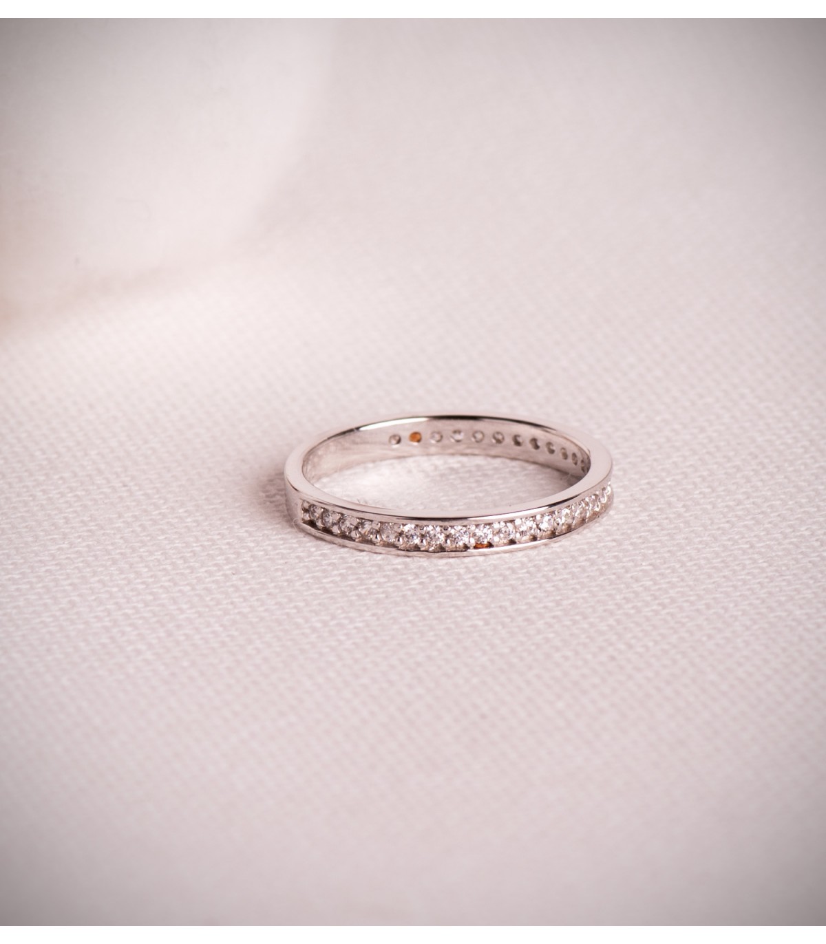Alliance Stefano 2,5mm Or blanc 18K