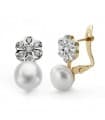 Orecchini donna bicolore Damara 18 Kt