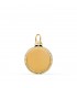 Médaille ronde personnalisée Or 375 16mm mate, pendentif pour gravure