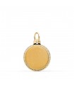 Médaille ronde Or 375 16mm mate
