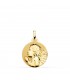 Medaglia Oro 18kt Angioletto in preghiera 18mm lucido