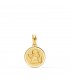 Medaglia Angelo Raffaello oro 18kt bordo lucido 12 mm, regalo di battesimo