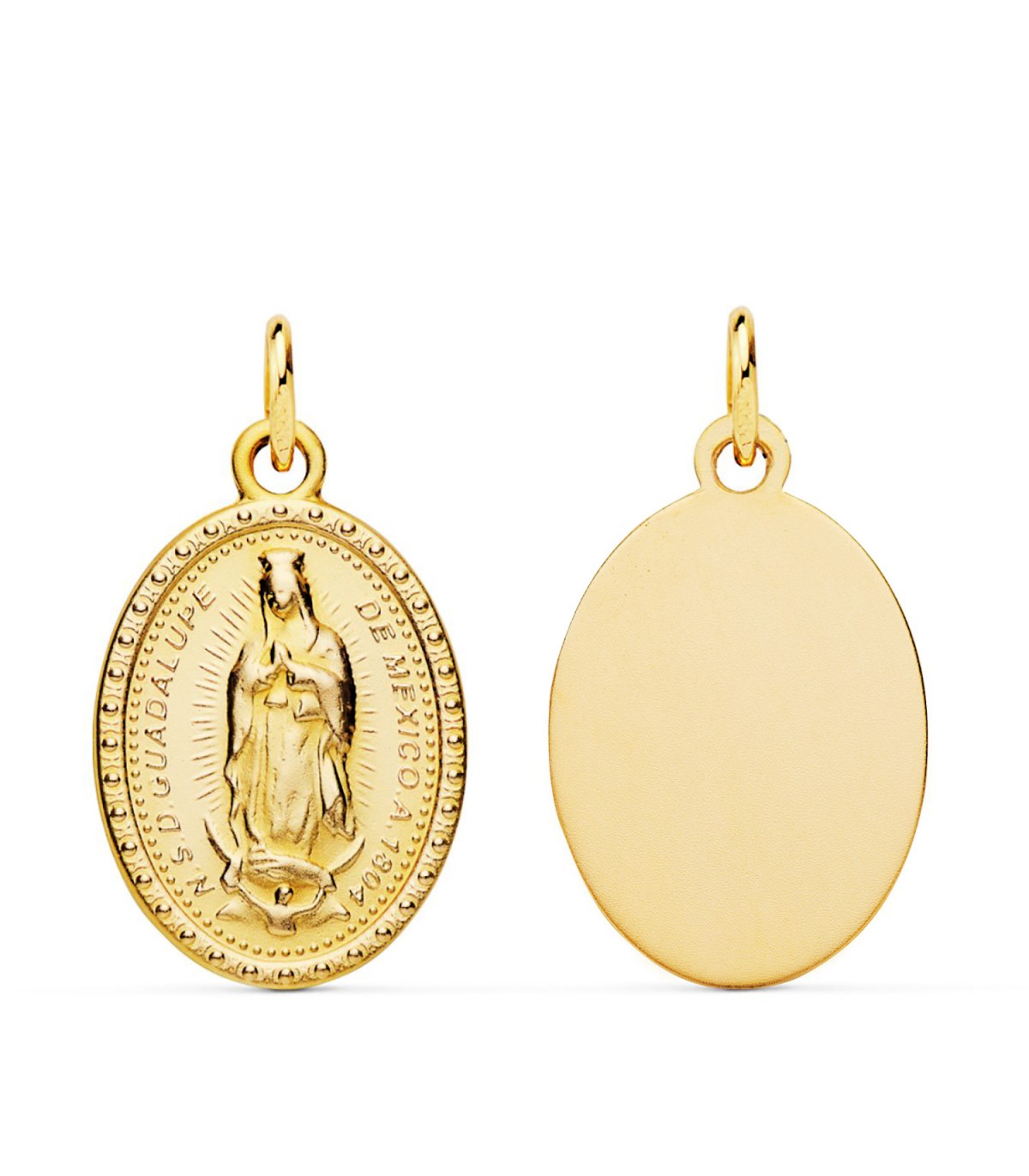 Vierge Guadalupe du Mexique 18mm or 375
