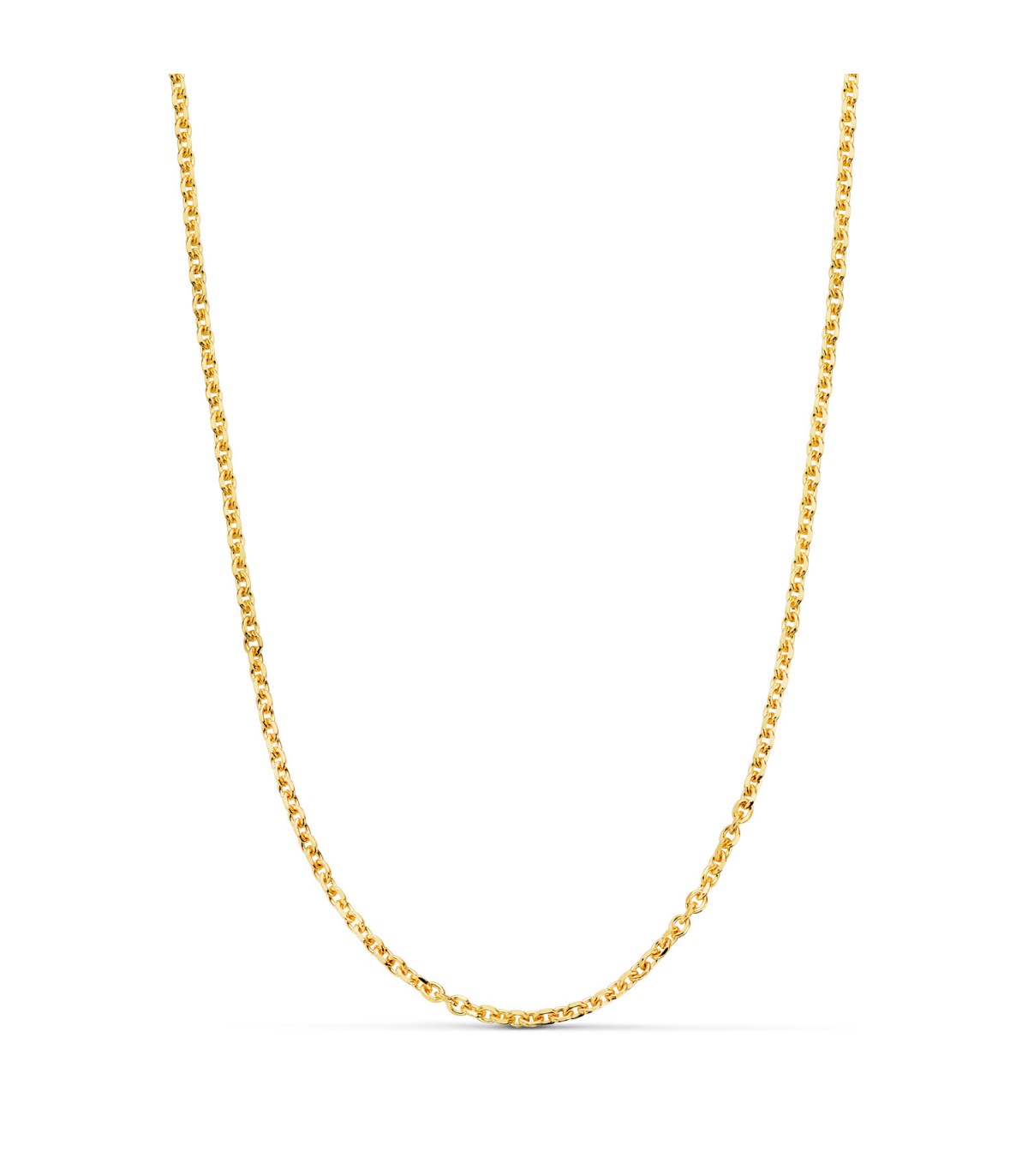 Chaîne en or Forçat 2,3mm 60cm 18K, maillons massifs - Chaînes homme