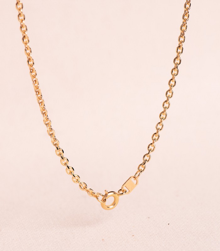 Chaîne en or Forçat 2,3mm 60cm 18K, maillons massifs - Chaînes pour hommes