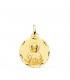 Médaille Sacré Cœur de Jésus faceté Or 18K 20mm