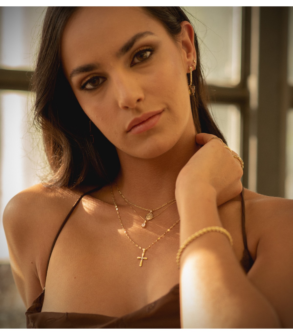 Colgante Diamante Fjall 0.356 quilates Oro 18 K, Collares diamantes mujer.