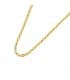 Catena a maglia diamantata vuota - Collana forzatina 2mm Oro 750 50cm