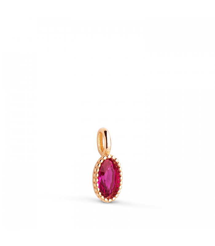 Colgante Secret oval rojo Oro 18K | Colgantes de mujer, piedras de colores
