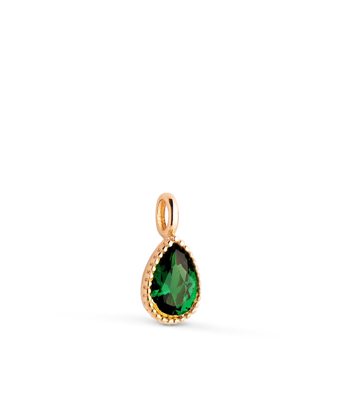 Pendentif Secret poire vert émeraude Or 18K | Pendentif pour femme, idée-cadeau Noël femme