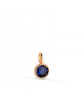 Ciondolo Secret pietra blu oro 18kt, collane donna con pietre colorate.
