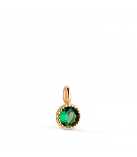 Colgante Secret piedra verde esmeralda Oro 18K, Collares de mujer con piedras de colores