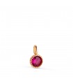 Ciondolo Secret pietra rossa oro 18kt
