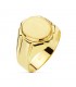 Sello Oval Oro 9 kts Gabin, anillo de hombre personalizado con iniciales.