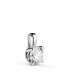 Pendentif Diamant Nordlys 0.500 ct Or blanc, collier femme avec diamants