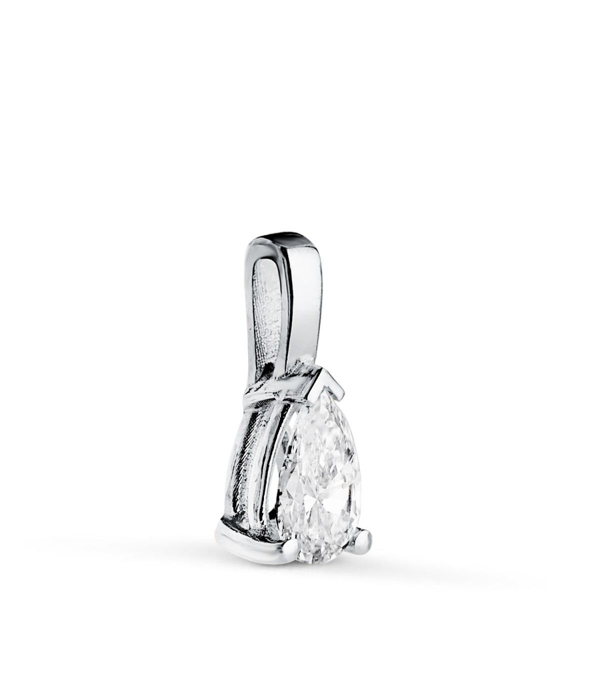 Pendentif Diamant Fjall 0.356 carats Or blanc 18 K, collier femme avec diamants