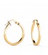 Boucles d'oreilles Créoles Carrées Or 18K 18mm, bijoux femme pas cher