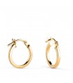 Boucles d'oreilles Créoles Carrées Or 18K 13mm