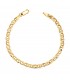 Bracciale maglia Traversino oro giallo 18kt 19cm, bracciali per donna.