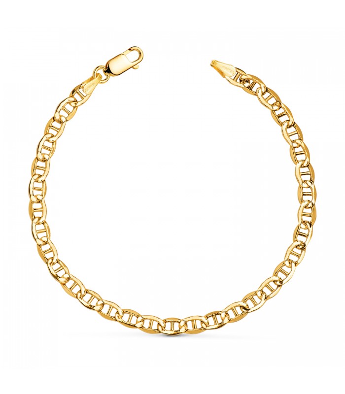 Bracelet maille Marine Or jaune 18K 19cm, bracelets pour femme