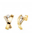 Orecchini donna a fascia Mencia oro 18kt