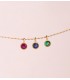 Colgante Secret piedra azul zafiro Oro 18K | Colgantes de mujer, piedras de colores