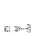 Boucles d'oreilles diamant Dalmatie 0.600ct Or blanc 18K, pour femme, mariage.