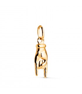 Pendentif main italienne or 18K 16mm