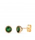 Ohrstecker Secret mit Zirkonia Grün 18K Gold