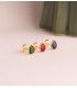 Ohrstecker Secret mit Zirkonia Tropfen rot 18K Gold