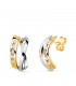 Ohrringe für Damen 18K Bicolor-Gold: Ohrstecker und Ohrclips mit Steckverschluss