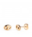 Orecchini Chicco di caffè oro 18Kt 6mm