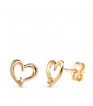 Ohrstecker Herz Penny 18K Gold 9mm