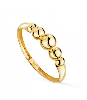 Kugel Ring Gelbgold 18K /750er  19709 für Damen, gewölbt