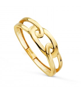 Anillo eslabones Maeve oro amarillo 18K