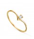 Ring mit Diamant in V-Form, edler Glanz – Marquise Diamant und Krappe-Fassung