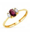 Bague Intuition rubis et diamants Or 18K