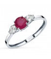 Bague rubis et diamants Aura Or blanc