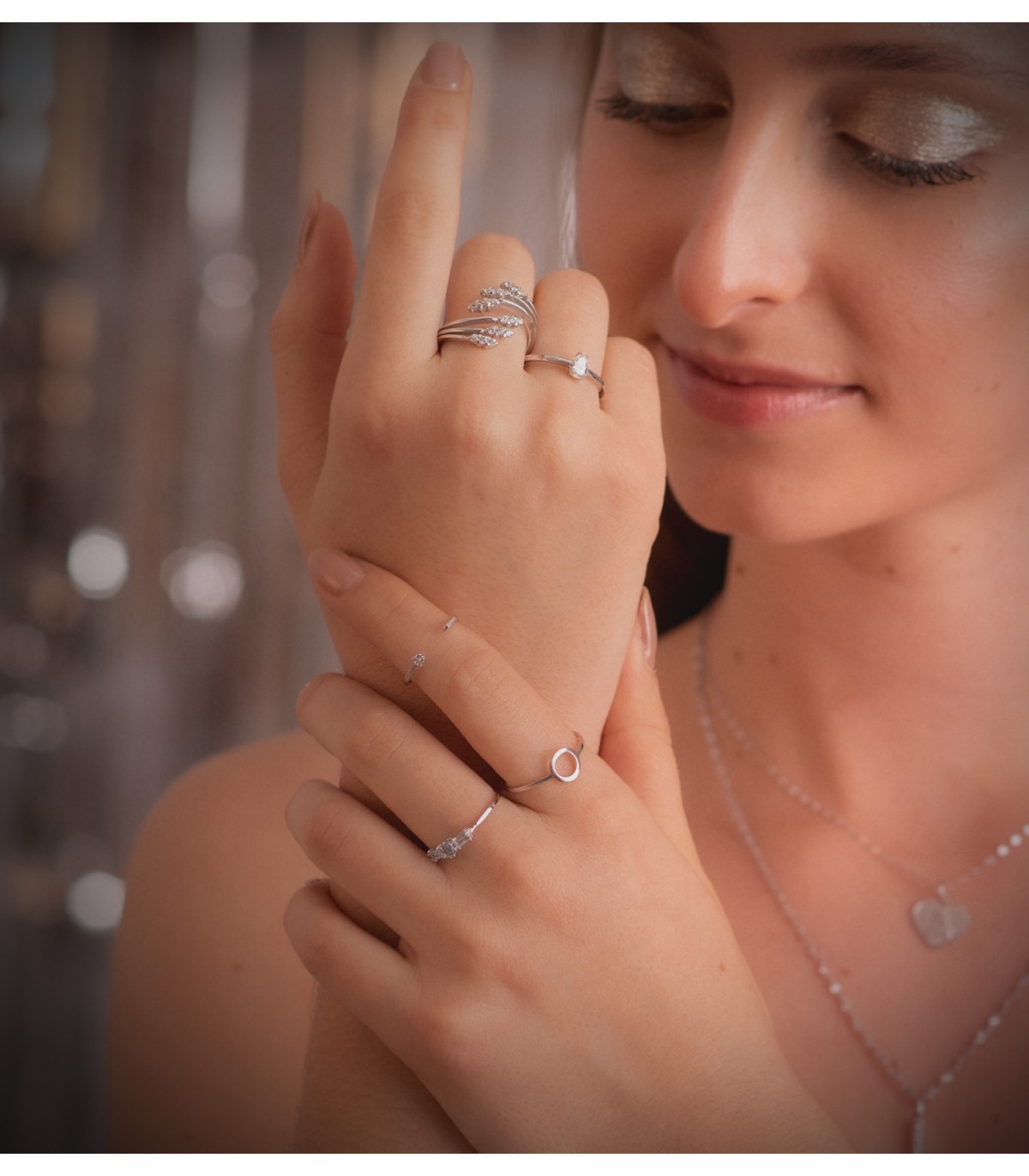 Bague Femme Or blanc 18k Jeriva