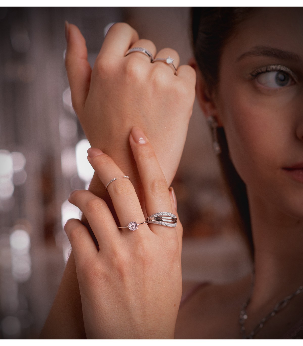 Bague Meena Diamants 0.180 Ct. OB 18K