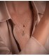 Pendentif femme arbre de vie Or BI 18K 12 mm